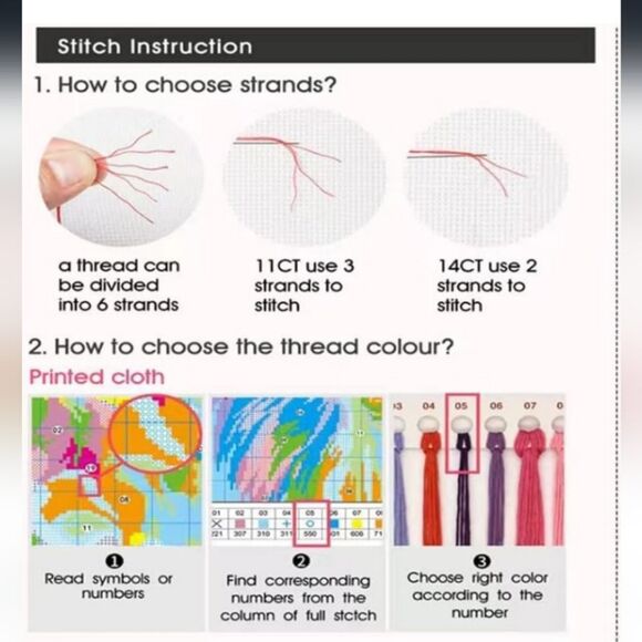 Starry Night Cat Cross Stitch Kit 11 Cout 3 Strand NWT - Picture 2 of 8